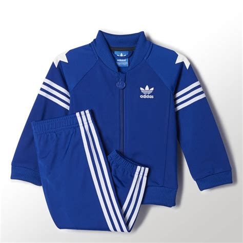 adidas originals chaqueta de chándal azul superstar bk5919